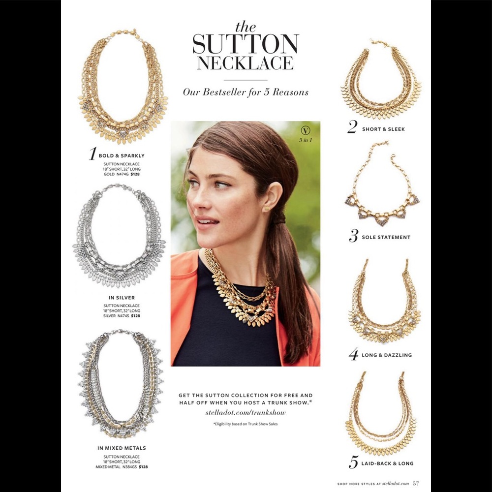 LIKE NEW - Stella & Dot Sutton Necklace - Picture 2 of 9